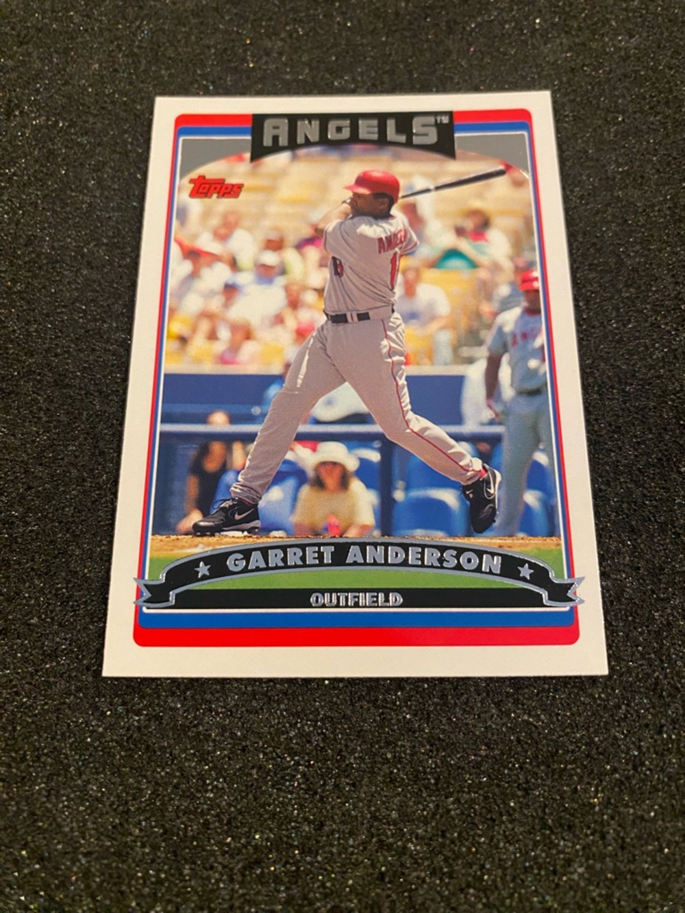 Topps Angels Garret Anderson Card - Red, White, Blue